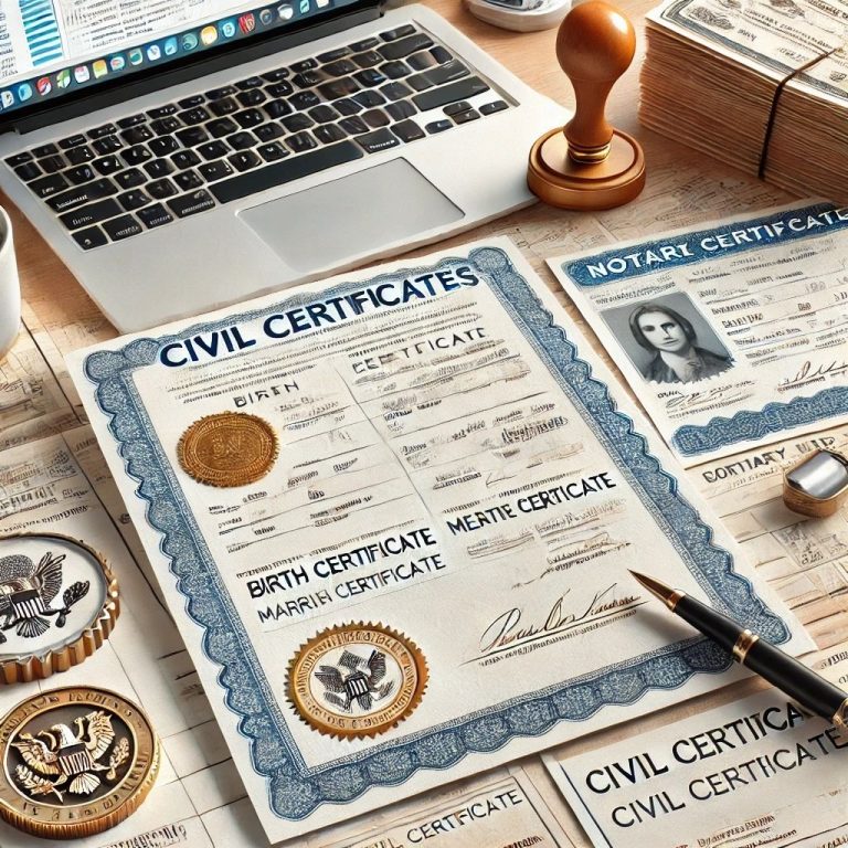 Traducción con validez oficial de certificados civiles